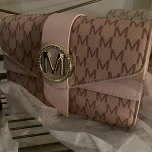 Elegant Pink Monogrammed Women's Bag